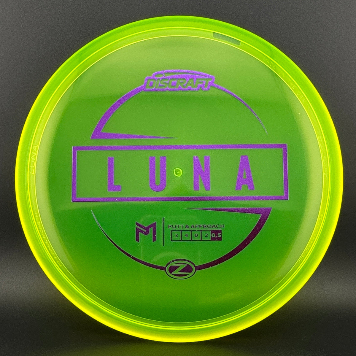 Discraft Z Luna Disc Golf Putter - Édition Paul McBeth