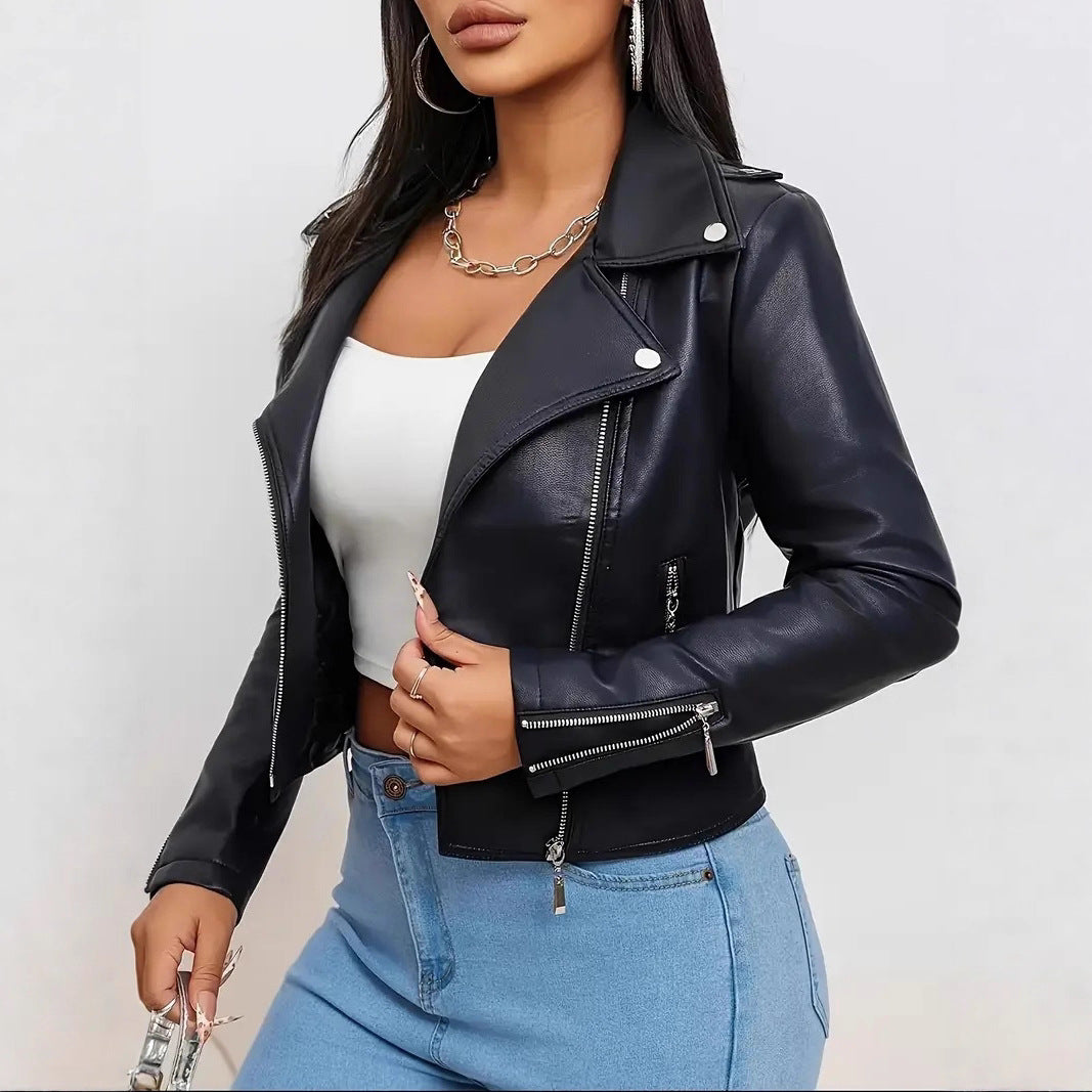 Premium Black Leather Bomber Jacket