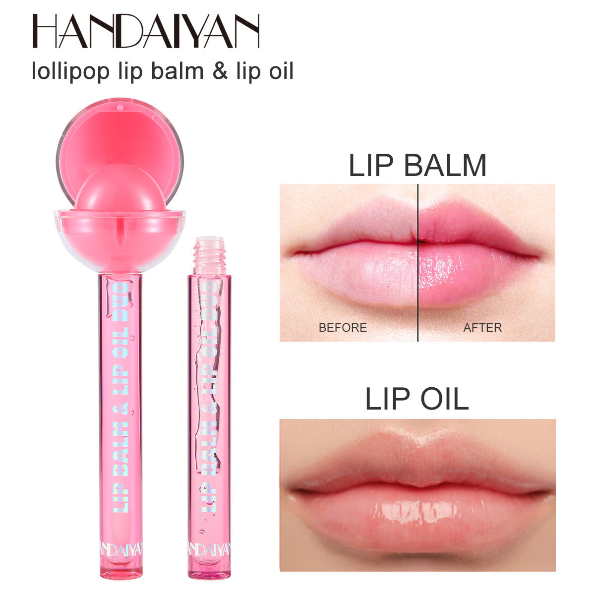 HANDAIYAN Color-Changing Lipstick & Lip Gloss Duo