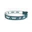 Alphabet Jacquard Printed Wrist Strap Bracelet Strap Unisex WWJD Bracelet Adjustable Bracelet - Korvel