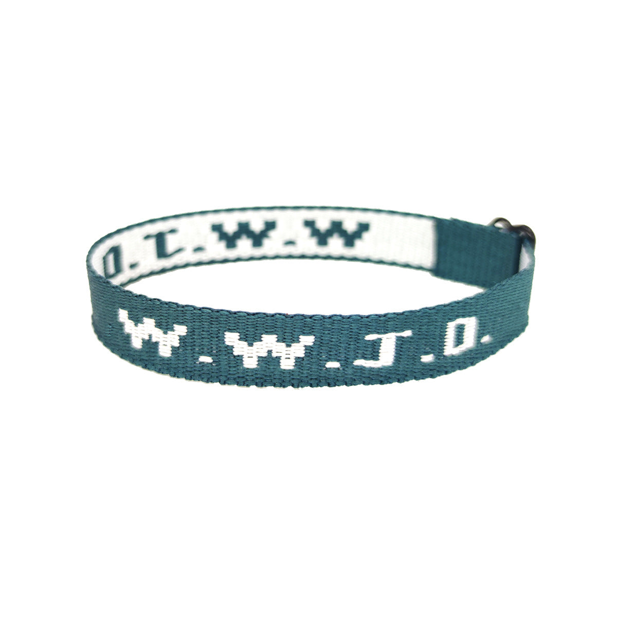 Alphabet Jacquard Printed Wrist Strap Bracelet Strap Unisex WWJD Bracelet Adjustable Bracelet - Korvel