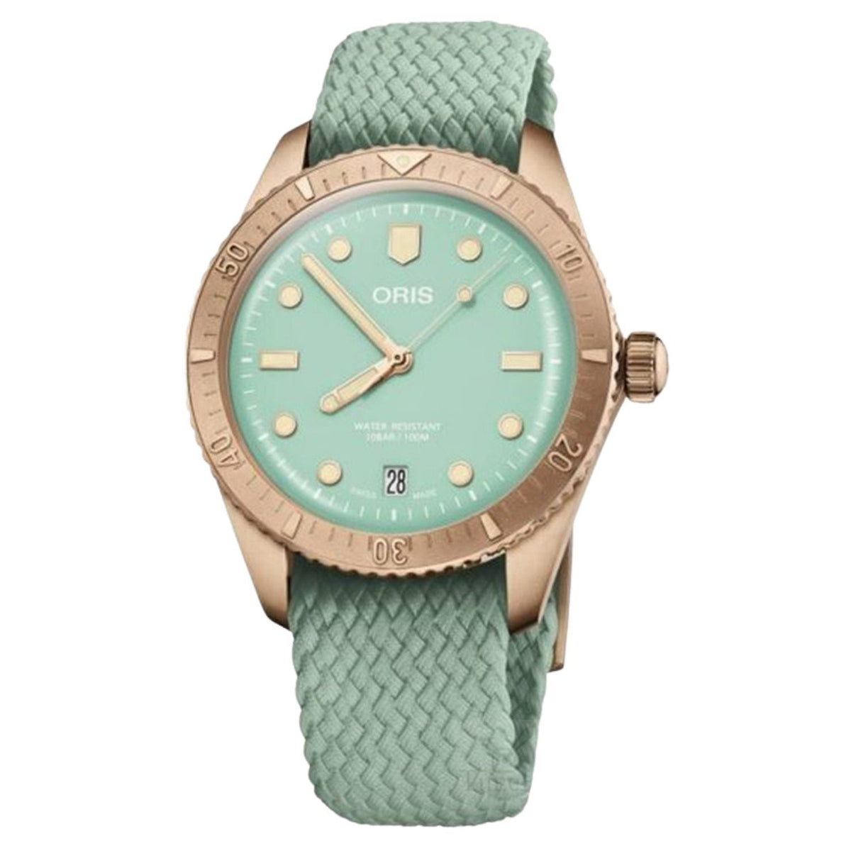 Oris Women's Divers Watch - Green Dial