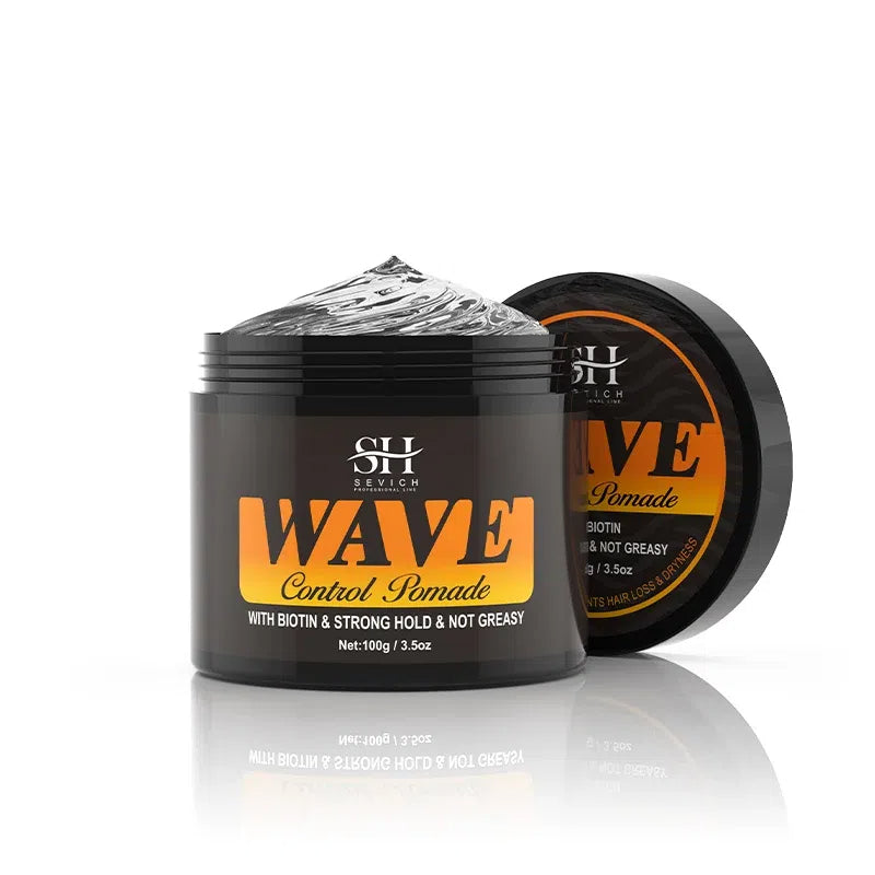 Wave Hair Gel 360 Deep Waves Control Pomade Wavy Hair Oil With Brush Sport Strong Hold Wavy Frizz Control Gel For Black Men - Korvel