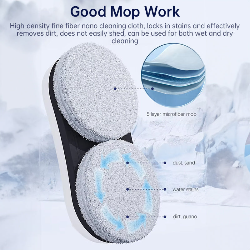 5600Pa Smart Window Cleaning Robot   Auto-Guided, Remote-Controlled Glass Cleaner for Home Use - Korvel