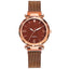 Rose Gold Women Watch Top Brand Luxury Magnetic Starry Sky Lady Wrist Watch Mesh Female Clock For Dropship relogio feminino - Korvel