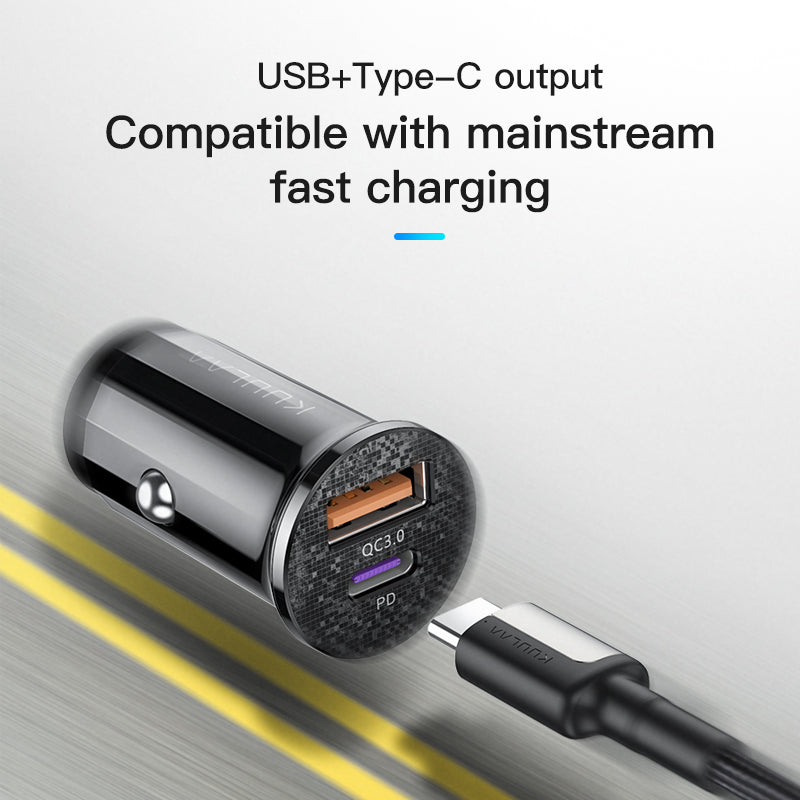 Chargeur de voiture KUULAA Quick Charge 4.0 48W pour appareils mobiles
