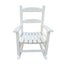 Children's rocking white chair- Indoor or Outdoor -Suitable for kids-Durable-populus wood - Korvel