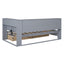 Wooden Twin Size Daybed with Storage and USB Ports - Grey