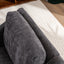 Fauteuil pivotant large avec coussin doux - Fauteuil moderne gris
