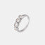 Anillo de Acero Inoxidable Estilo Palacio Frío para Mujeres
