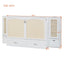 Cama Murphy Grande Blanca con Cajones y Armarios de Almacenamiento