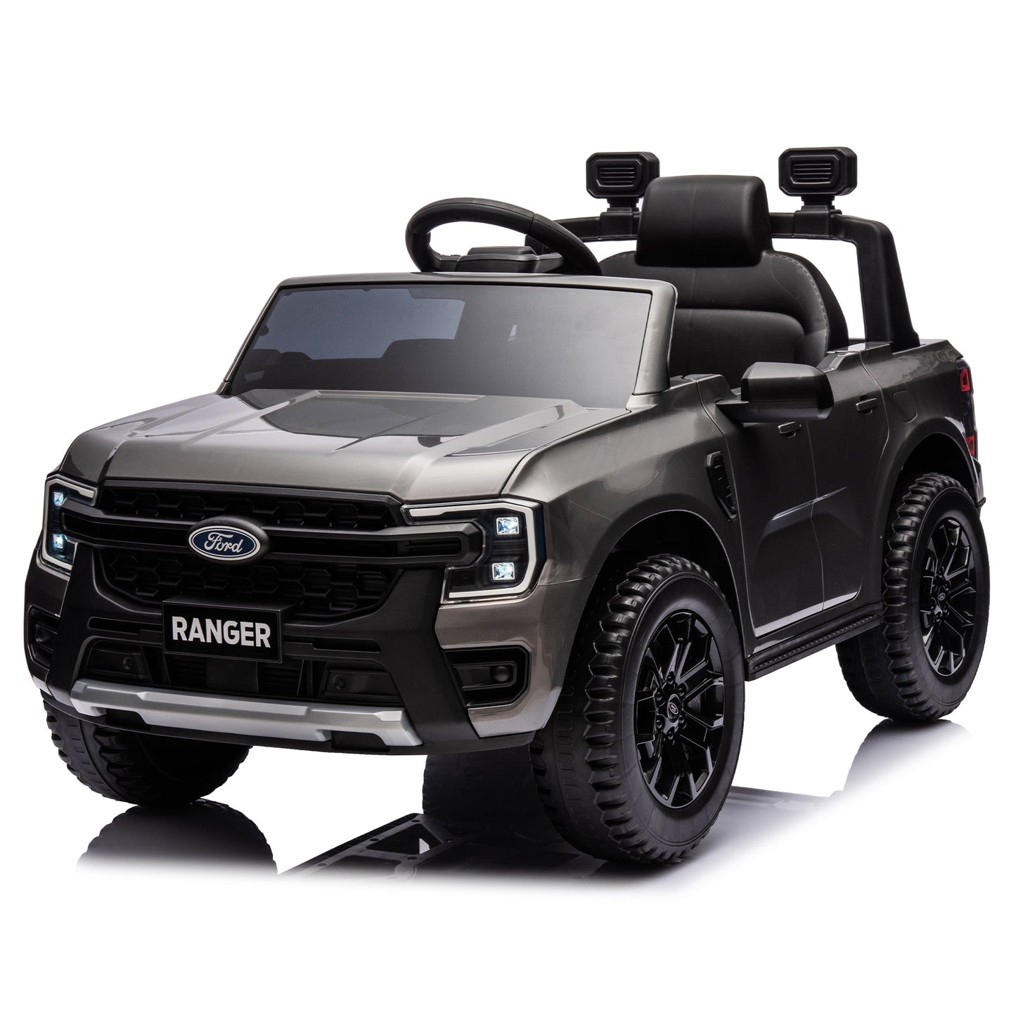 12V children's car remote control, authorized Ford Ranger, 2WD speed 1.86-4.97 miles per hour, suitable for chil hour, suitable - Korvel