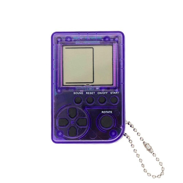 Mini Console Game Machine Children's Handheld Nostalgic Mini Game Console With Keychain Tetris Video Game Kids Children Gifts - Korvel