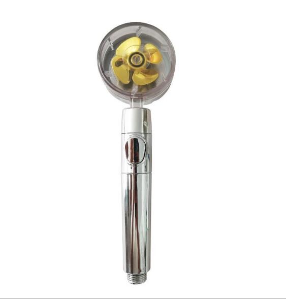 Onder Druk Douchekop Shower Nozzle Water-saving Flow 360 Rotating High-pressure Nozzle With Small Fan - Korvel