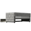 Twin Size Daybed with Trundle  Upholstered Daybed with Padded Back  Gray - Korvel