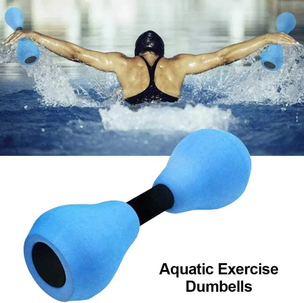 Water Dumbbells Aquatic Exercise Pool Fitness Equipment Blue Foam Water Aerobic Exercise Fitness Equipment - Korvel