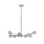 Modern Crystal Chandeliers, 9 Lights Chrome Chandelier for Living Room Bedroom (Bulbs Not Included) - Korvel
