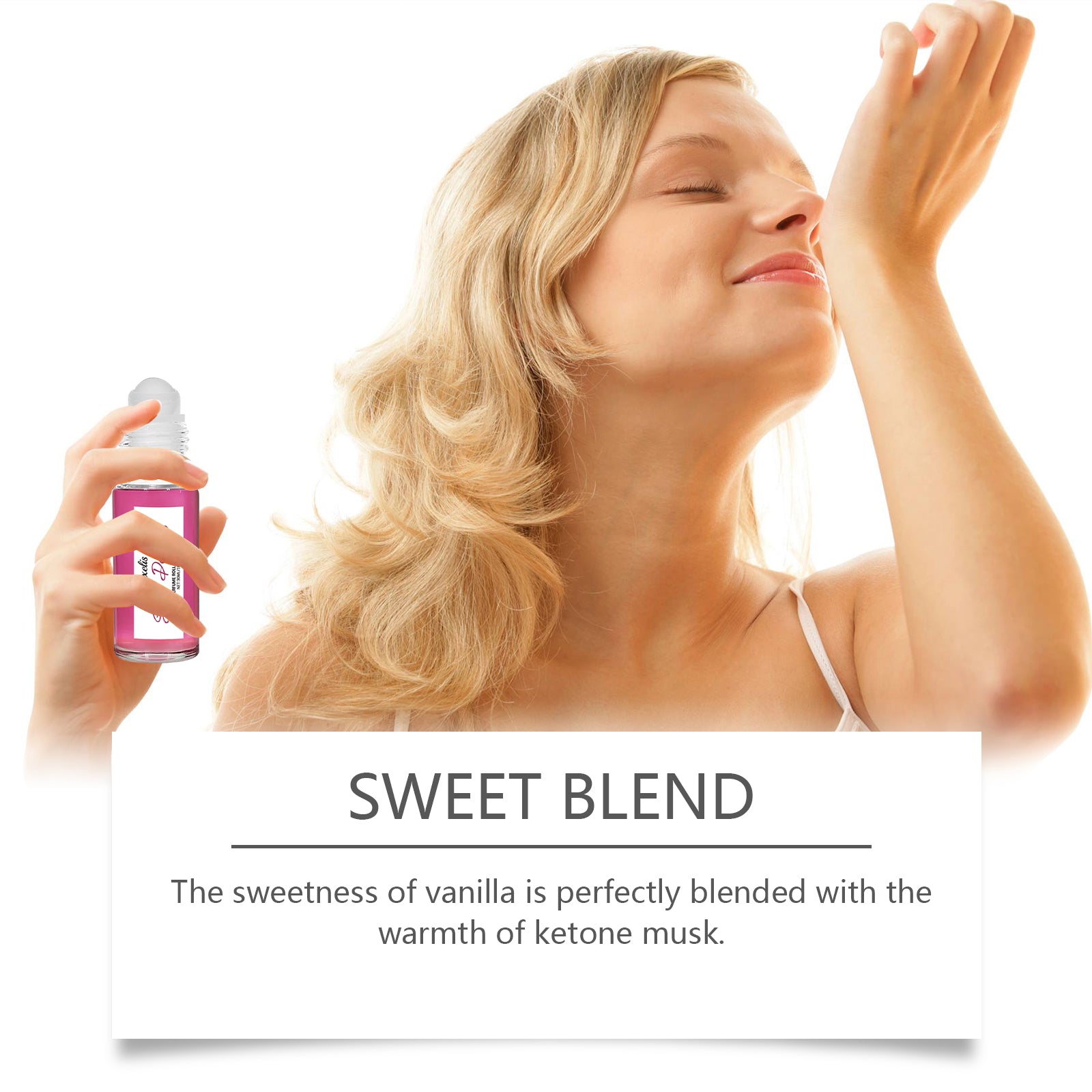 Peach Pink Ball Perfume, Small Fresh Roller Perfume Fresh Light Fruit Peach Ball Perfume - Korvel