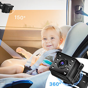 Moniteur vidéo pour bébé HD 1080P de 4,3 pouces
