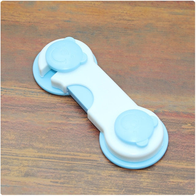 5pc/lot Plastic Cabinet Lock Child Safety Baby Protection From Children Safe Locks for Refrigerators Baby Security Drawer Latches - Korvel