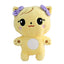 Dulces Muñecos de Peluche Pato Amarillo y Conejo Púrpura
