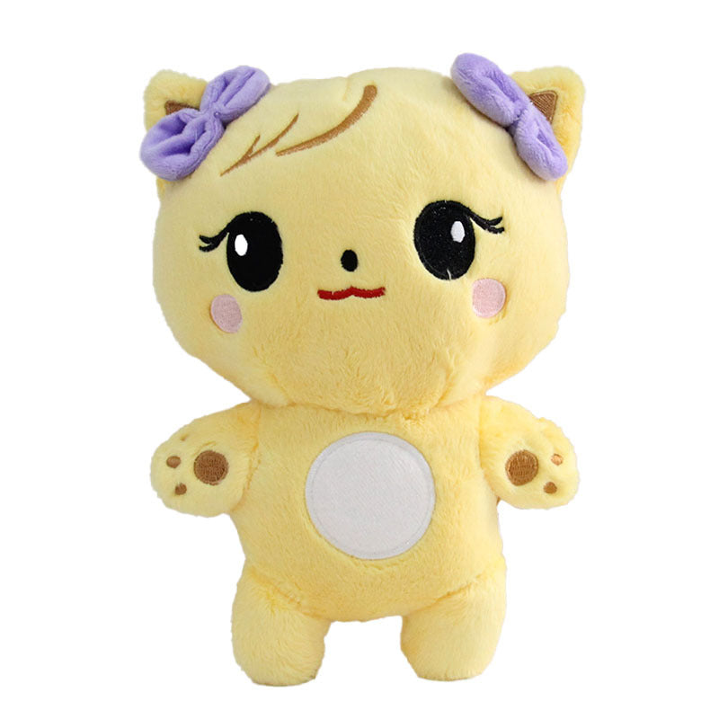 Dulces Muñecos de Peluche Pato Amarillo y Conejo Púrpura