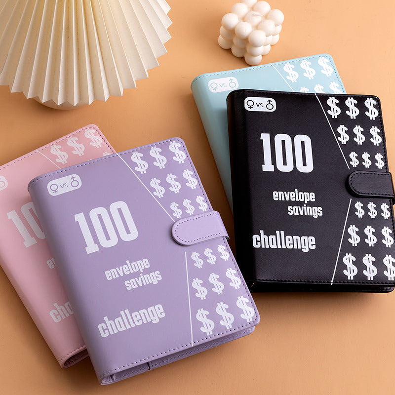 100 Envelope Challenge Binder Couples 100 Day Challenge Savings Savings Notebook - Korvel