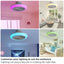 18" Smart LED Bladeless Ceiling Fan with Remote Control
