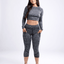 JupiterGear Mid-Rise Capri Fitness Leggings with Pockets