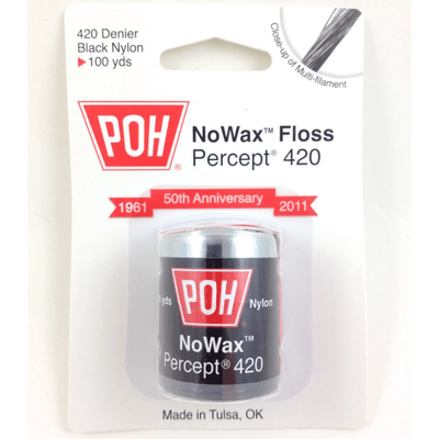 POH NoWax Floss Percept 420 Dental Floss Picks - 100 Yards