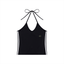 Loki & Ivy Women's Color Block Halter Crop Tank Top
