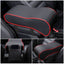 Leather Car Central Armrest Pad Black Auto Center Console Arm Rest Seat Box Mat Cushion Pillow Cover Vehicle Protective Styling - Korvel