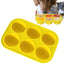 6 - cavity dog treat molds , compatible with Woof & Power Chewer Pupsicle, silicone for frozen treats, reusable for Pupsicle toy - Korvel