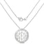 Pendentif en diamant blanc véritable de 0,53 carat en argent sterling .925