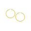 14k Yellow Gold Polished Hoop Earrings