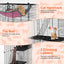 GBruno 3-Tier Playpen with Hammock and Toy Ball