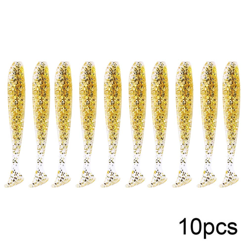 QXO 10pcs/Lot Soft Lures Silicone Bait 7cm 2g Goods For Fishing Sea Fishing Pva Swimbait Wobblers Artificial Tackle - Korvel