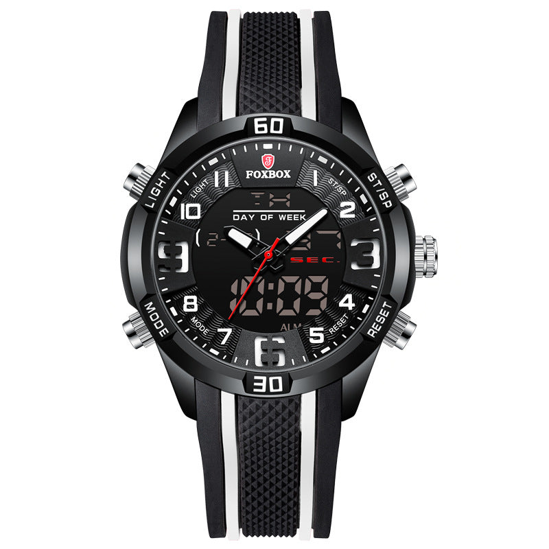 Lige Men's Dual Display Watch Multi-Function Chronograph Sports Waterproof Watch - Korvel
