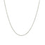 Chaîne à perles en or blanc 14k avec taille diamant 1,2 mm