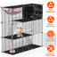 GBruno 3-Tier Playpen with Hammock and Toy Ball