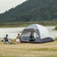 Outdoor Tent Quick Build Glass Pole Waterproof Shading Large Space Rain Camping Travel Tent - Korvel