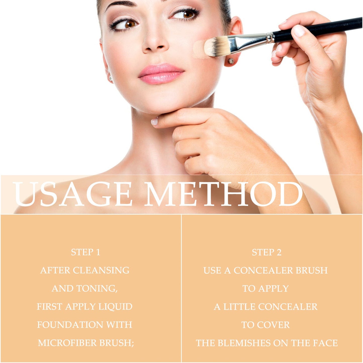 Fond de teint et correcteur 2 en 1 - Maquillage à finition naturelle