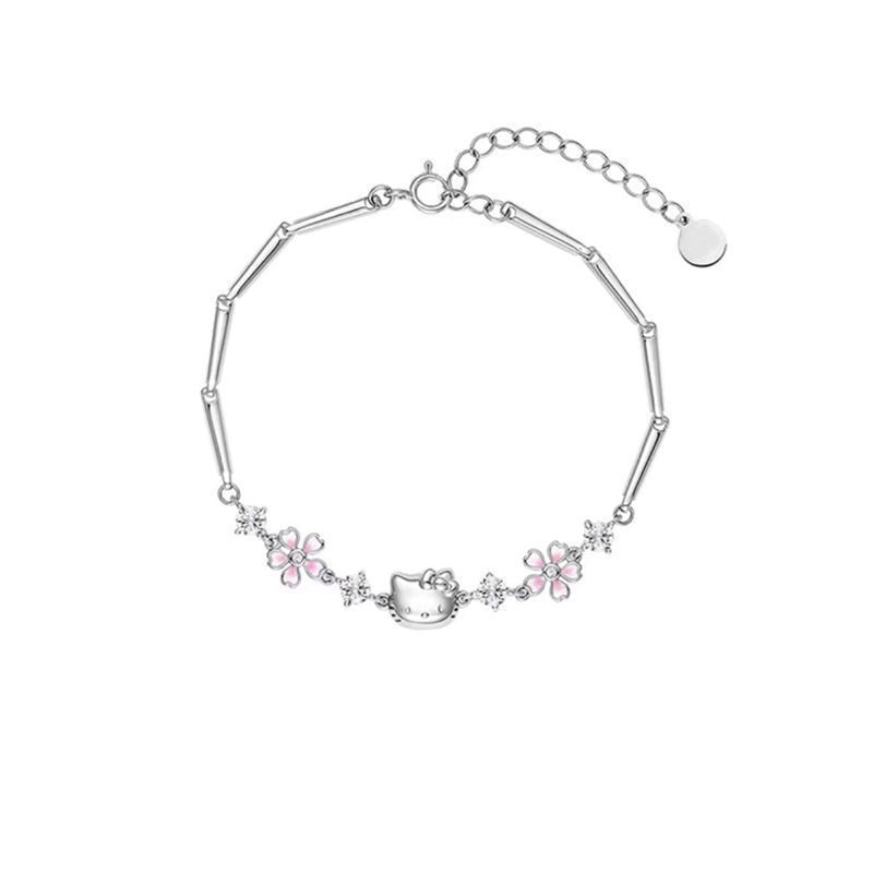 Sakura Hello Kitty Bracelet Women's HelloKitty Simple and Versatile Flower - Korvel