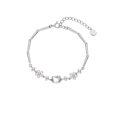 Sakura Hello Kitty Bracelet Women's HelloKitty Simple and Versatile Flower - Korvel