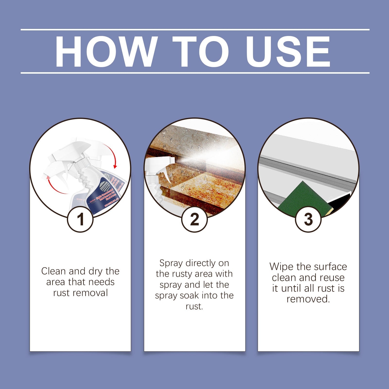 Steel Rust Remover Bolt Screws Metal Rust Cleaner Rust Remover Household Rust Remover - Korvel
