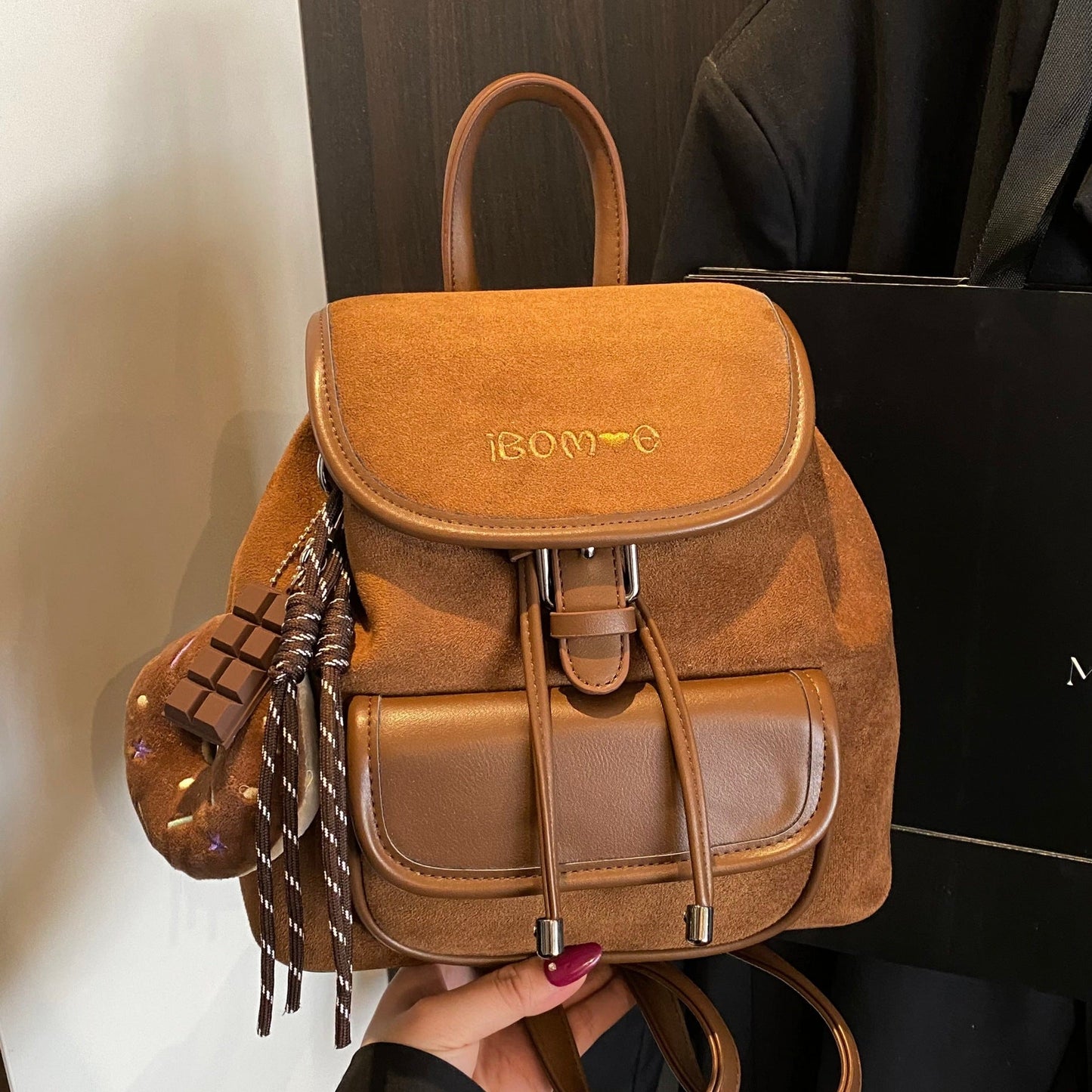 Preppy-Style Commuter Backpack - Vintage Travel Bag