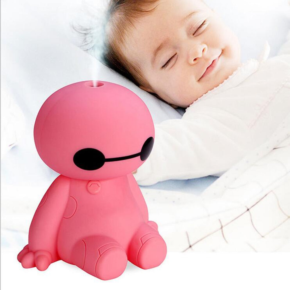 200ML USB Big Hero Baymax Dry Protect Ultrasonic Essential Oil Aroma Diffuser Air Humidifier - Korvel