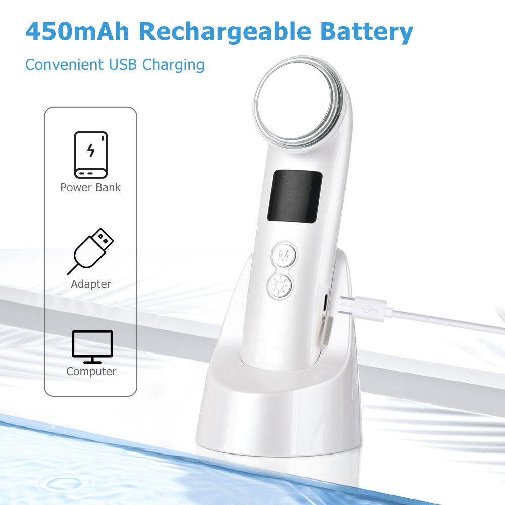 Ultrasound Introduction Instrument HailiCare Positive And Negative Ion Three-Color Light And Warm Cleaning Beauty Instrument - Korvel