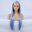 Peluca de Encaje Frontal Azul Fashion Hand Ditch 13x2.5
