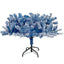 6FT pre ignited hinge chain artificial fir Christmas tree, Christmas tree snowflake flocking person with 750 Christmas branches - Korvel